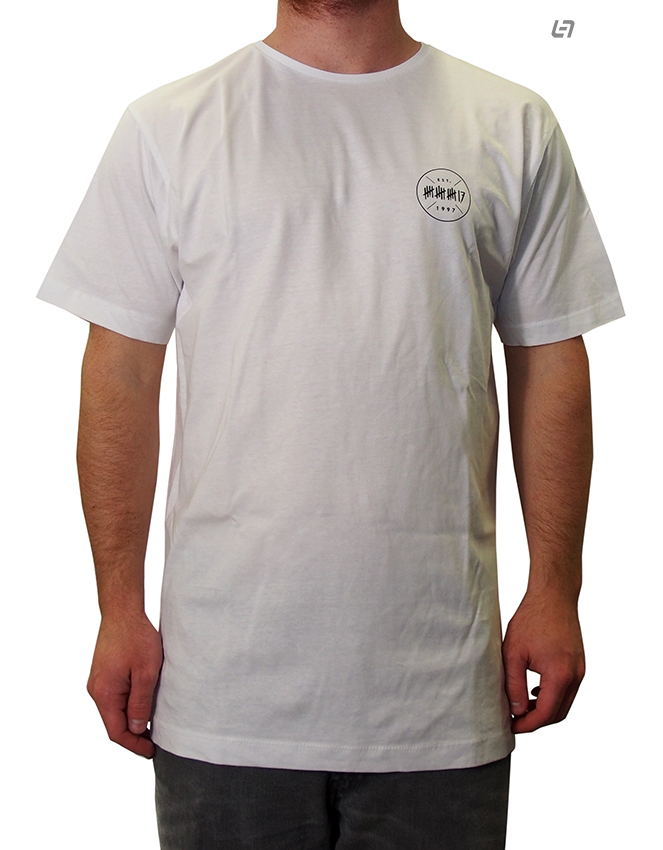 trick17 Mini Circle Logo T-Shirt, white